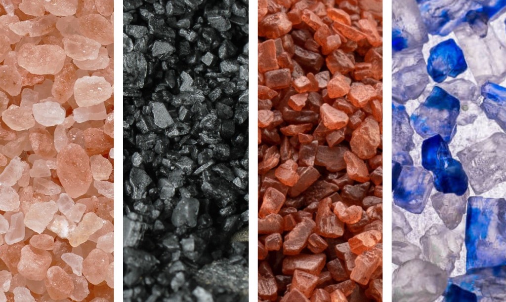 Differenti tipi di sale colorato